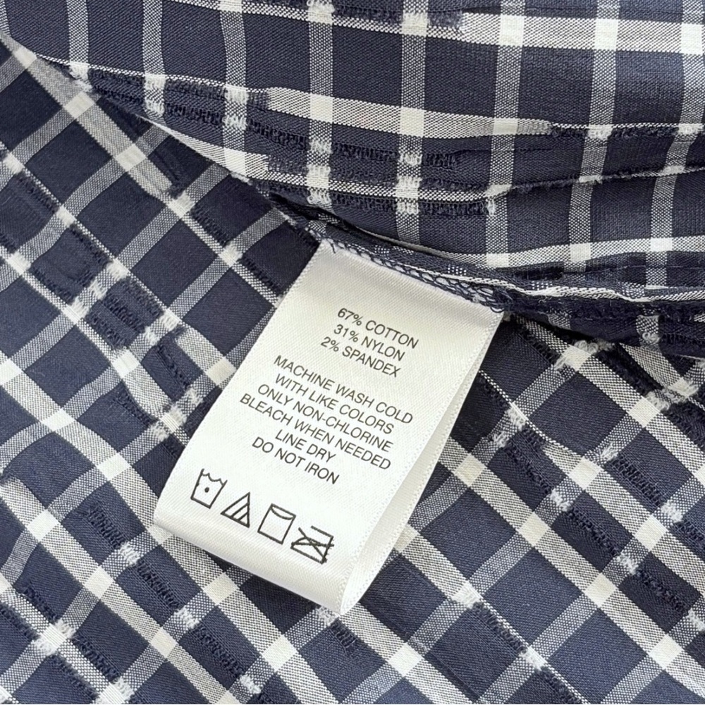 NWOT Foxcroft Carolina Crinkle 3/4 Sleeve Shirt - Picture 12 of 16